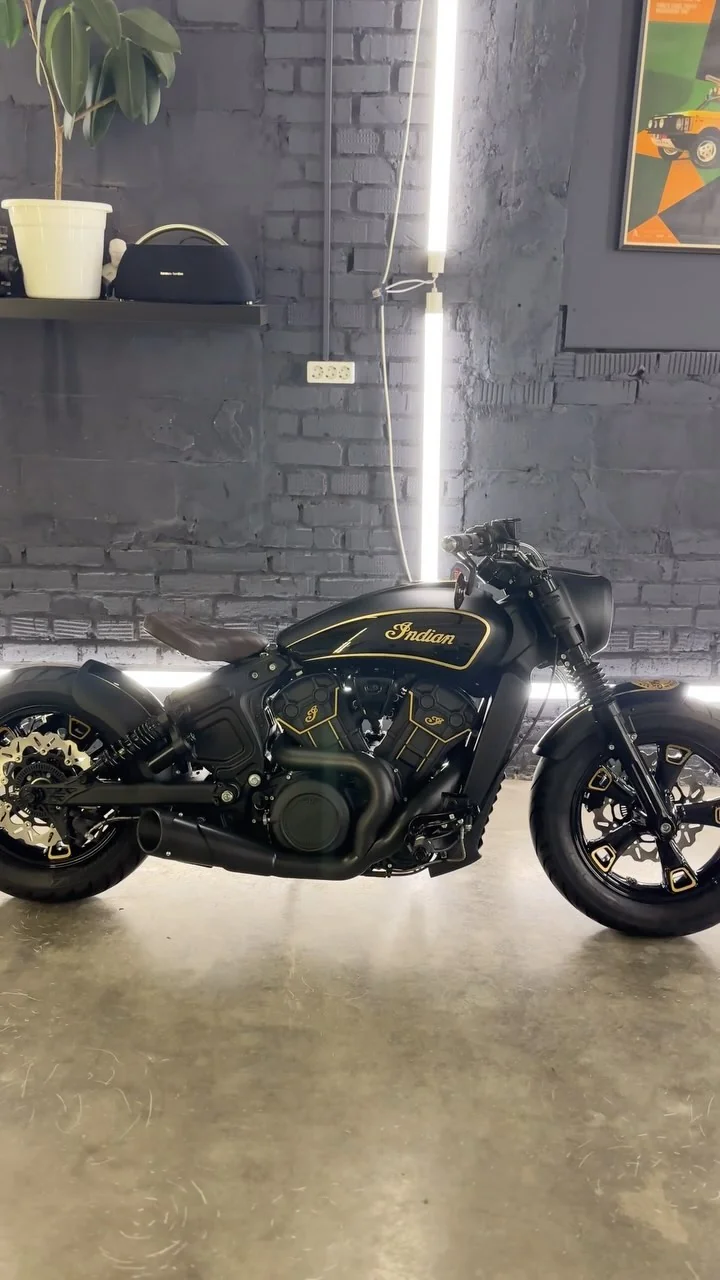 Кастом Indian Scout 2024 — Bobber, мастерская Custom Bike